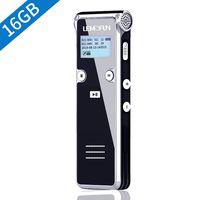 Voice Recorder, Lemofun 16GB Digital Voice Recorder, Portable Rechargeable HD Audio Recorder with MP3 Play, A-B Repeat, Tape Recorder for Lectures, Meeting, Interviews, Class