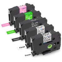 Fimax 5-Pack Compatible Label Tapes Replacement for Brother P-Touch TZe-131 TZe-231 TZe-335 TZe-MQG35 TZe-MQP35, for PT-H100 PT-D210 PTD400AD PTD600 Label Maker, 12mm 0.47 Inch
