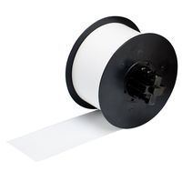 Brady 52074 MiniMark 110' Length, x 2.25" Width, B-7589 Vinyl, White Industrial Printer General Purpose Indoor/Outdoor Tape
