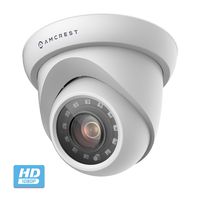 Amcrest UltraHD 2MP Indoor/Outdoor Camera Dome Analog Security Camera IP67 Weatherproof 98ft IR Night Vision, Quadbrid (HD-CVI/TVI/AHD/Analog), 103° Angle, White (AMC2MDM28P-W) (Certifed Refurbished)