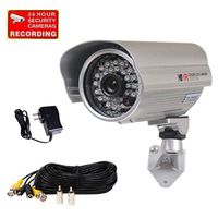VideoSecu 700TVL Bullet Security Camera Built-in Sony Effio CCD Outdoor Day Night IR Infrared Wide Angle High Resolution with Bonus Power Supply and Extension Cable WWD