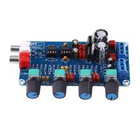 koulate HiFi OP-AMP Amplifier NE5532 Stereo Pre-amp Preamplifier Tone Board Audio Double Channels Amplifier Board AC Double 12-18V
