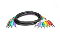 Hosa STP-802 1/4" TRS to Dual 1/4" TS Insert Snake, 2 Meters