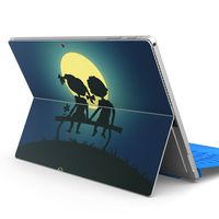 igsticker Ultra Thin Premium Protective Back Stickers Skins Universal Tablet Decal Cover for Microsoft Surface Pro 4/ Pro 2017/ Pro 6(2018 Released) 001056 Couple　Full Moon