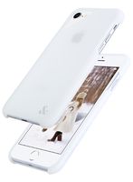 Amber & Ash Ultra Slim Case Compatible with iPhone 8 Plus & iPhone 7 Plus 5.5 Inch (2016-2017) - 2-Layer Semi-Transparent Protection, Anti-Shock, Anti-Slip - [Cotton White]