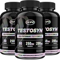 Testosyn (3 Pack) - High Performance Testosterone Supplement, 180 Count