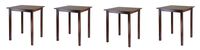 Winsome Wood Parkland Dining, Walnut (Pack of 4)