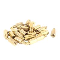 uxcell 20 Pcs PC PCB Motherboard Brass Standoff Hexagonal Spacer M3 8 4mm