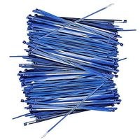 Heavy Duty Cable Zip Ties - 10 Inch - Heat resistant - Fire and UV Resistant - 50 pound Tensile - Strength Ultra Strong Plastic Wire Ties - 200 Pieces - Blue