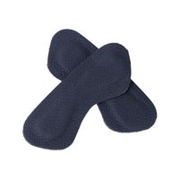 HEALLILY 1 Pair Back Heel Pads Leather Heel Grips Liners Self Adhesive Callus Cushions (Black）