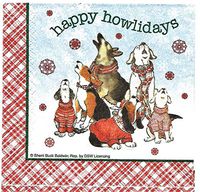 Hoffmaster Happy Howlidays 3-ply Beverage Napkins, 36 count