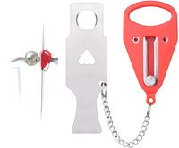 Reis Reach Portable Door Lock, Travel Lock, AirBnB, Lock, College Dorm Lock, Hotel Lock, Motel Lock, School Lockdown - Security for Apartment and Home Living