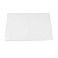 IKN 412x17 Inch Uncut ABS Guitar Body Blank Scratch Plate Pickguard Sheet DIY Guitar Bass Custom Material (3Ply White)