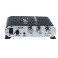 Creazy Hifi Cd Mp3 Radio Car Home Audio Stereo Bass Speaker Amplifier Booster 12V 200W (Black)