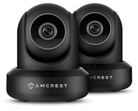 Amcrest 2-Pack ProHD 1080P WiFi Camera 2MP (1920TVL) Indoor Pan/Tilt Security Wireless IP Camera 2PACK-IP2M-841B (Black)