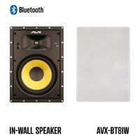 Bluetooth in-Wall Speaker Pair - 8" by AVX Audio (8" Bluetooth in-Wall Speaker Pair)