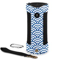 Fintie Carrying Case for Amazon Tap - Premium Vegan Leather Protective Sling Cover with Removable Holding Strap + Carabiner Keychain for Amazon Tap Alexa Portable Bluetooth Speaker, Ocean Mist