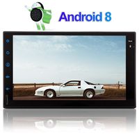 Android 8.1 Car Stereo Head Unit Double 2 Din Car Bluetooth Radio with in Dash Auto Audio Headunit GPS Navigation 7 inch Touch Screen 8 Core Car Tablet Radio Receiver Support 2GB 32GB WiFi Video Out