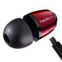 V-MODA Faders Tuned Metal Earplugs - Rouge