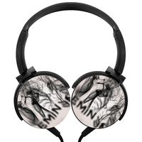 BLTHFun Foldable Stereo Headphone Eminem 3D Printed Wired Portable Headphone