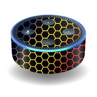 MightySkins Skin Compatible with Amazon Echo Dot (2nd Gen) - Primary Honeycomb | Protective, Durable, and Unique Vinyl Decal wrap Cover | Easy to Apply, Remove, and Change Styles | Made in The USA