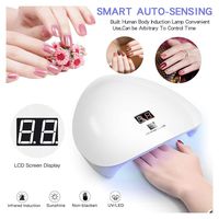 Aviat Nail Lamp 45W UV LED,Auto Infrared Sensor,3 Timer Settings,Portable Nail Art Dryer Manicure&Pedicure Curing Gel Polish Machine Tool Great for Fingernails &Toenails,Home&Salon,USB (White)