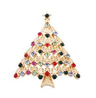 Yevison Brooch Women Form Design Creative Christmas Tree Broaches Christmas Decorations Cost-effective