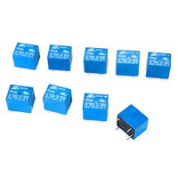 10pcs 12V Mini Electromagnetic Power Relay SPDT 10A PCB Mount 5-Pins Household Appliances Control BI084