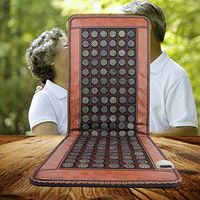 TFCFL 110V Natural Jade Tourmaline Stones Negative Ions far Infrared Heating Mat Electric Heating Pads