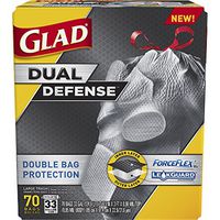 Product of Glad 33-Gal. ForceFlex Black Drawstring Plastic Trash Bags, 70 ct. - Black - Trash Bags [Bulk Savings]