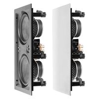 OSD Audio 6.5" Trimless in-Wall LCR Speaker - Dual Woofers & Dome Tweeter, Single - IW650LCR