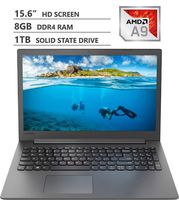 Lenovo Ideapad 15.6" HD Energy-efficient LED-Backlit Display Laptop, AMD A9-9425 Dual-Core Processor Up to 3.70GHz, 8GB Memory, 1TB Solid State Drive, Wireless-AC, Bluetooth, Windows 10 Home, Black