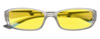 Blue Light Blocking,UV Protection,Reduce Eyestrain,Computer Gaming IPAD Reading Glasses for Men and Women(Grey/Grey Arm,Yellow Tinted Lens) +0.5