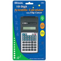 BAZIC 10-Digit Scientific Calculator w/ Flip Cover (Case of 48)