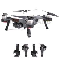 Drone Fans Landing Gear Leg Height Extender Kit Landing Stabilizers Set Gimbal Camera Protector for DJI Spark Drone Black