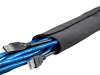 Monoprice Multifilament Wrap with Hook & Loop Fastener, 45mm Diameter, 20 Feet Long