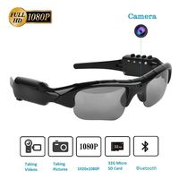 Kizaen Camera Glasses,Bluetooth Sunglasses Camera Full HD 1080P with Wide Angle Mini Camera for Outdoor Sports