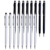 Stylus Pens for Touch Screen, Briout 2 in 1 Capacitive Stylus Pens for Touch Screen Device, 16 Pcs Universal Stylus Pens for iPad, iPhone, Samsung, Android, Kindle, Tablet, (8 Black+8 Sliver)