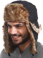 Trapper Hat - Winter Trooper Aviator Earflap Eskimo Hat - Fits Men & Women