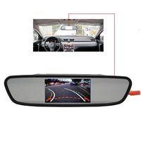 Safety Car Parking Assistance mirror Screen New Hot sale 4.3 Inch Rear View Camera HD Video CCD LED Night Vision Auto Reversing Rearview Mirror Monitor