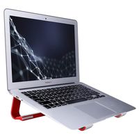 SKYZONAL Laptop Stand Aluminum Ventilated Stand Ergonomic Riser (Red)
