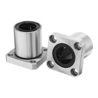 uxcell LMK20UU 20mmx32mmx42mm Flange Linear Motion Bushing Ball Bearing 2 Pcs