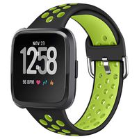 LUCXXI Sport Bands Compatible with Fitbit Versa/Versa 2, Silicone Replacement Strap Breathable Accessories Wristband with Ventilation Holes for Fitbit Versa/Versa 2/ Versa Lite Edition Watch