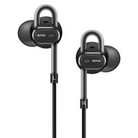 BOTUO Noise Cancelling Earbuds Wired Earphones with Microphone and Remote Stereo Ear Headphones for iOS and Adroid Cell Phone Black