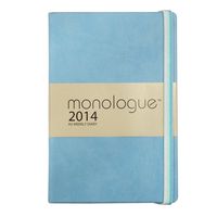 Grandluxe Monologue Diary 8.3-Inch x 5.5-Inch, Sky Blue (701093)
