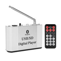 Tangxi Wireless Bluetooth Power Amplifier System, Super Heavy Bass Booster Power AMP MP3 FM Radio USB/TF Card/AUX Digital Amplifier