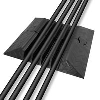 2pcs Cable Ramp End Caps - Finish Pieces for Pyle PCBLCO106 Cable Protector Cover Ramp - Pyle PCBL106ENDCP03