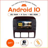 TOOPAI Android 10.0 Car Radio for Mercedes Benz S-Class W220 W215 S280 S320 S350 S500 Double Din Car Stereo GPS with Full RCA Output WiFi OBD SWC