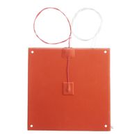 ILS - 200x200mm 120v/220v 200W Silicone Heated Bed Heating Pad with Hole for 3D Printer