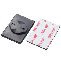 Dymoece Universal Phone Adhesive Adapter Compatible with Garmin Edge Bicycle Mount (Black-2pcs)